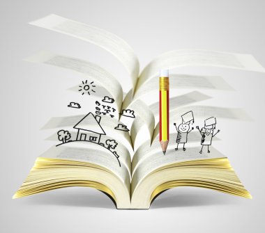 sihirli kitap açık
