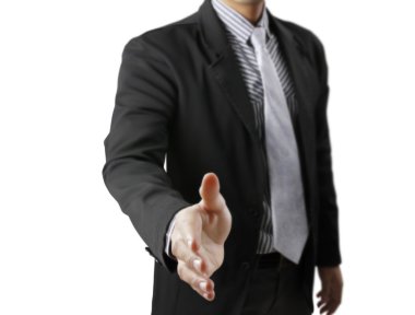 Yardım iş için el sıkışma