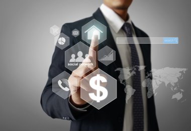 Modern sosyal düğmesine basarak