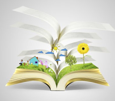 sihirli kitap açık