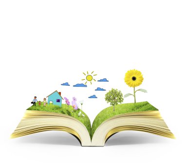 sihirli kitap açık
