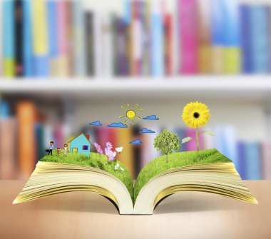 sihirli kitap açık