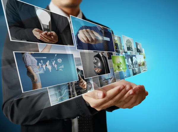 Businessmen and Reaching images streaming — Stock Photo, Image