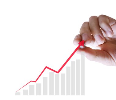 Çizim grafik büyüyen bir grafiği