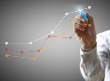 Çizim grafik büyüyen bir grafik