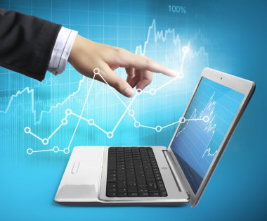 dizüstü bilgisayar soyut 