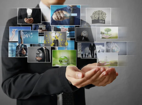 Businessmen and Reaching images streaming — Stock Photo, Image