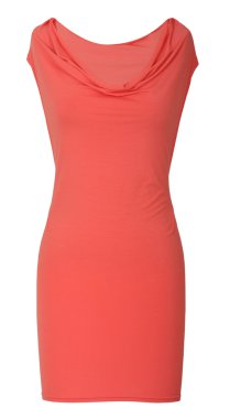 beyaz izole kırmızı elbise