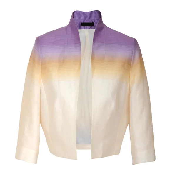 淡紫色夹克上白色孤立 — 图库照片