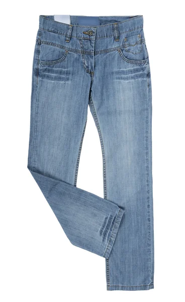 Jeans isolerad på vit — Stockfoto