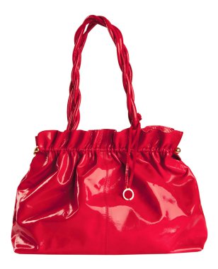 moda çanta üzerinde beyaz izole