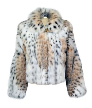 leopar kürk manto üzerinde beyaz izole