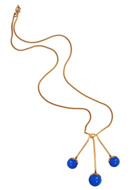 kolye üzerinde beyaz izole