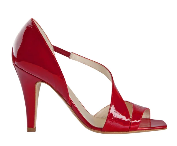 Sapato vermelho isolado em branco — Fotografia de Stock