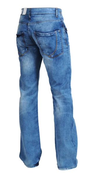 Blå jeans Isolerad på vitt — Stockfoto