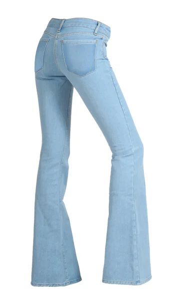 Jeans blu isolato su bianco — Foto Stock