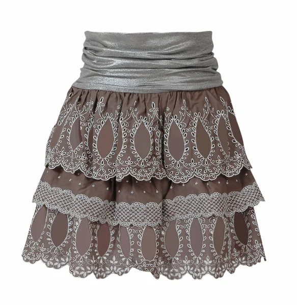 Lace skirt isolated on white — Stock Photo, Image