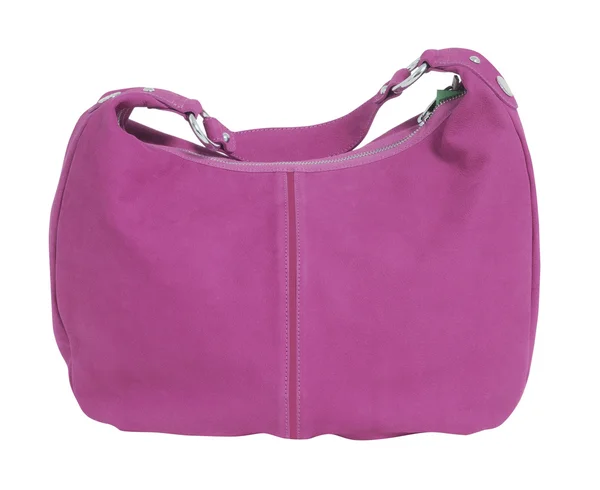 Bolso de mano rosa aislado en blanco — Foto de Stock