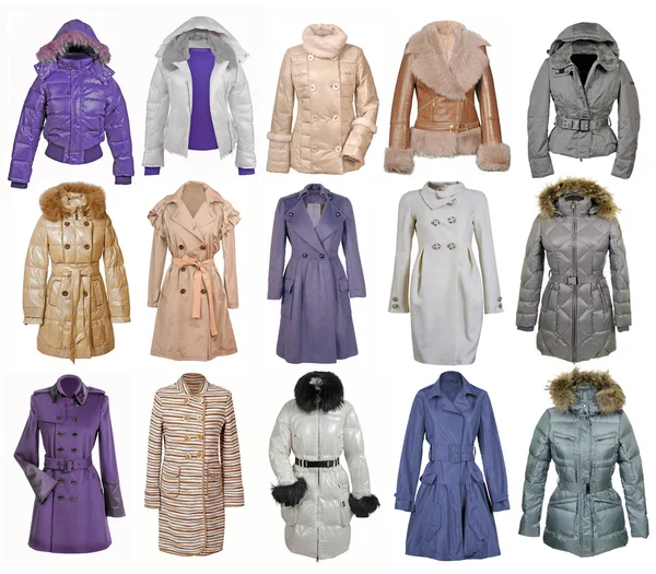 Coleção de casaco e casaco — Fotografia de Stock