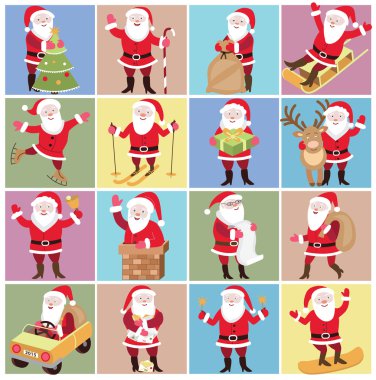 Noel Baba ile Noel simgeler kümesi