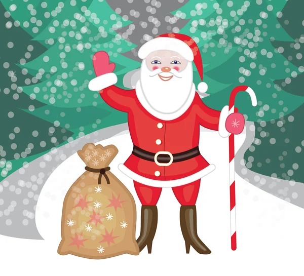 Christmass Santa (vector illustration) — Stock Vector