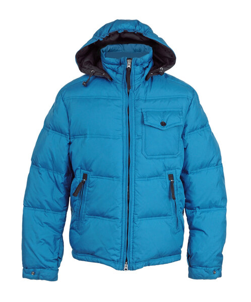 fashion winter jacket  isolated on white background