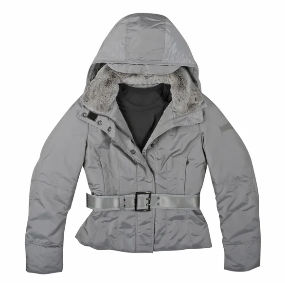 Beyaz arka plan üzerinde izole moda kış ceket — Stok fotoğraf