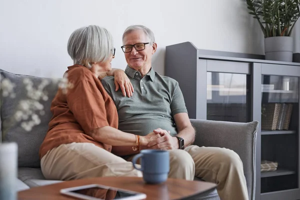 Modern Senior Couple at Home — 스톡 사진