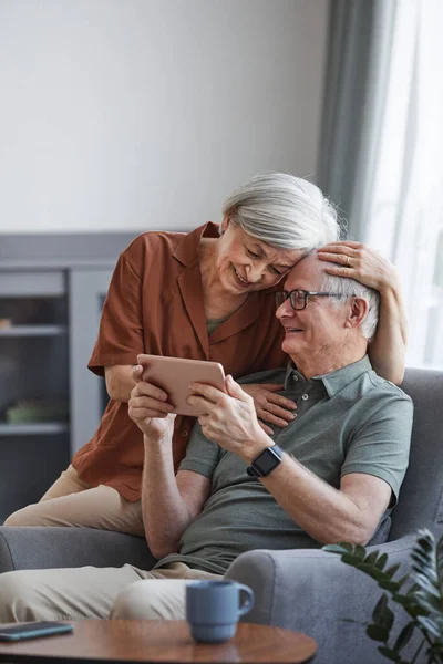 Carefree Senior Couple at Home — Stock Photo, Image