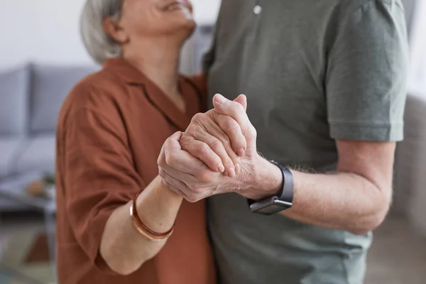 Senior Couple Dancing Indoors — ストック写真