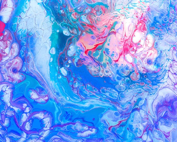 Akışkan sanat tarzında karışık akrilik boya ile rahatlatıcı soyut bir arka plan. Soyut Futurizm. Tasarım için yaratıcı alan.