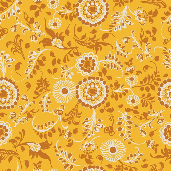 Seamless pattern, floral decorative elements — Stock Vector