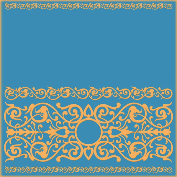 Rustieke achtergrond met patroon ornament — Stockvector