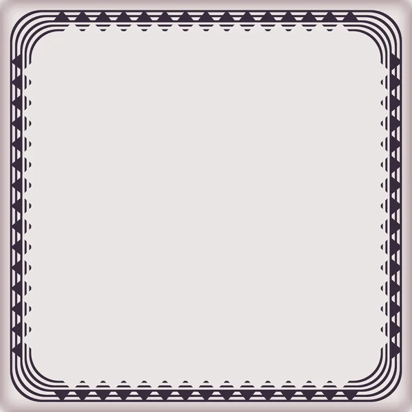 Frame geometrische met decoratieve elementen grens patroon — Stockvector