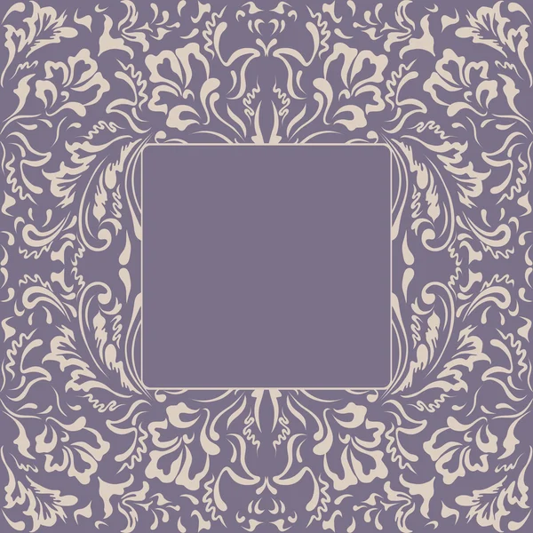 Frame fancy bloem. Floral achtergrond — Stockvector