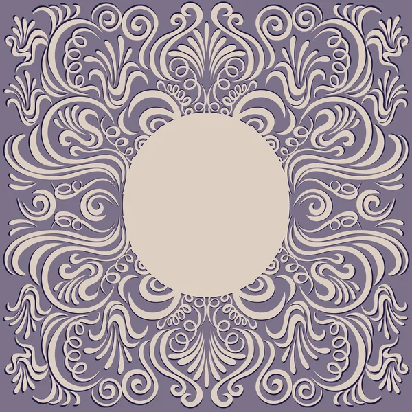 Çerçeve antika arka plan dekoratif çiçek öğeleri