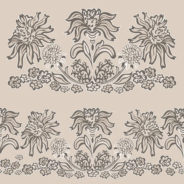 Vintage floral pattern fancy flower — Stock Vector