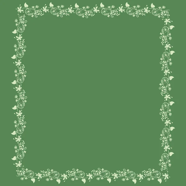 Sommer achtergrond Floral frame — Stockvector