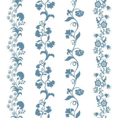 Çiçek desenli kümesi sorunsuz kırpar