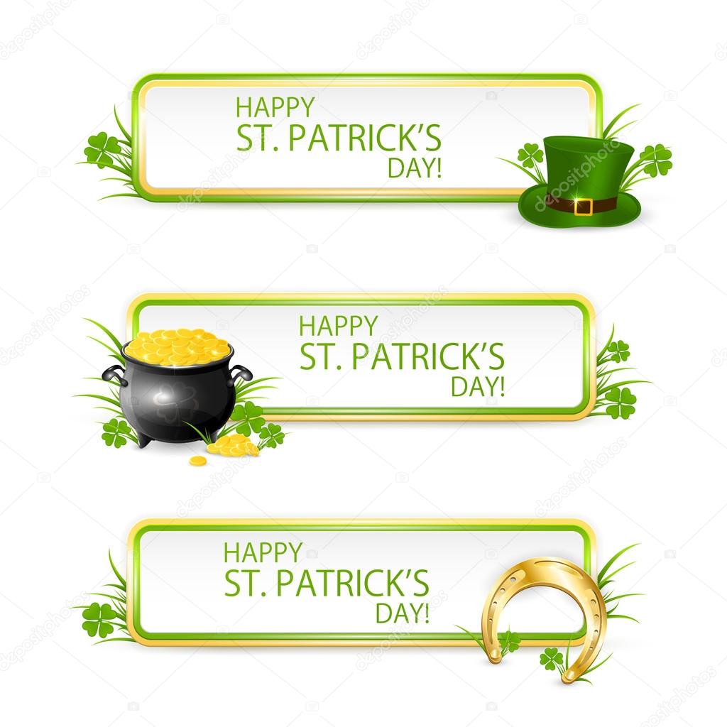 Patricks day banners