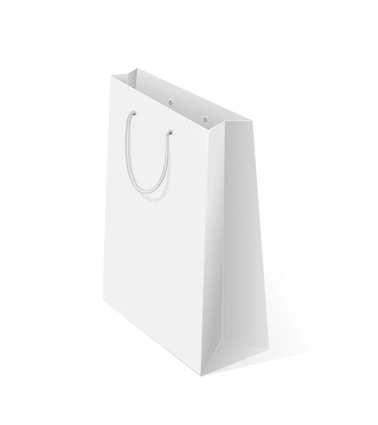 Blanco Bolsa de compras — Archivo Imágenes Vectoriales