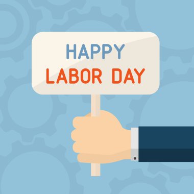 El ile İşçi Bayramı bayrak