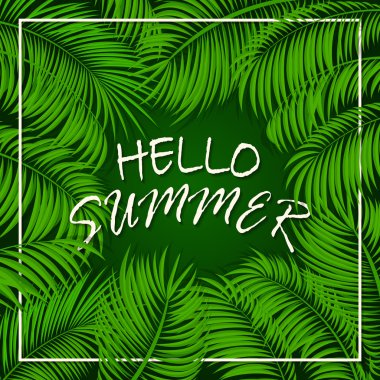 Çerçevelemek--dan palmiye yaprakları