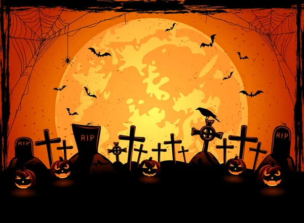 Assustador halloween fundo —  Vetores de Stock