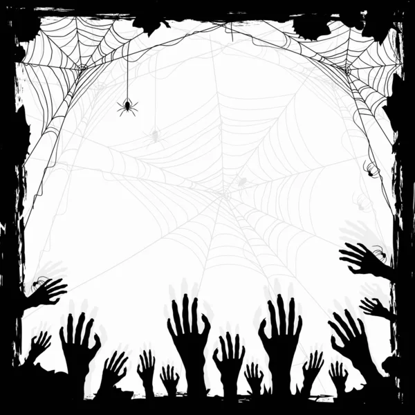 Halloween grunge achtergrond — Stockvector