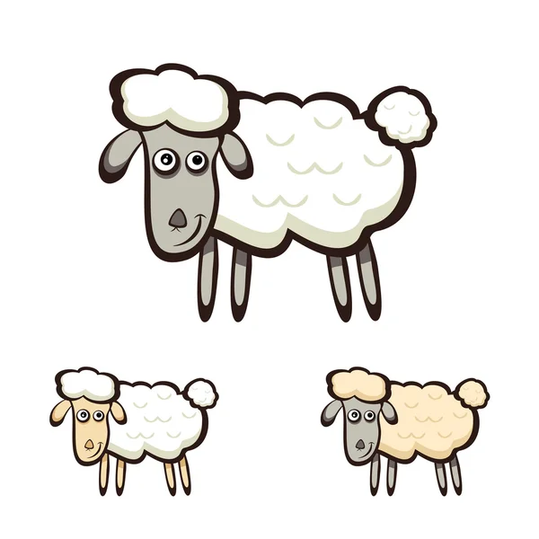 Trois moutons — Image vectorielle