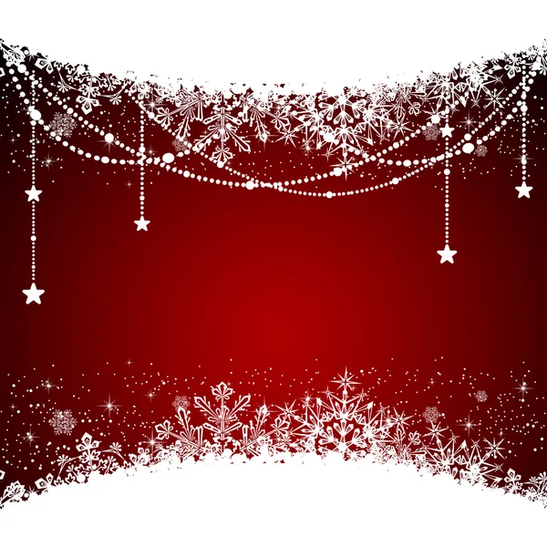 Red Christmas background — Stock Vector