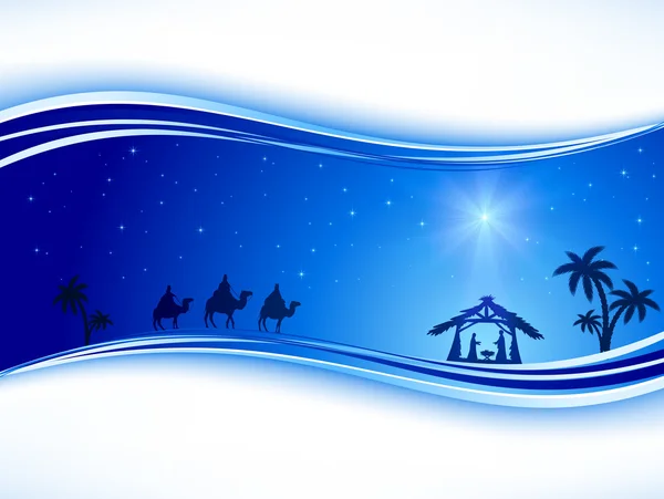 Christmas background with star — Stock Vector