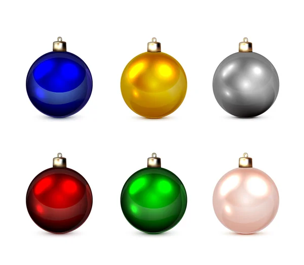 Set kerstballen — Stockvector