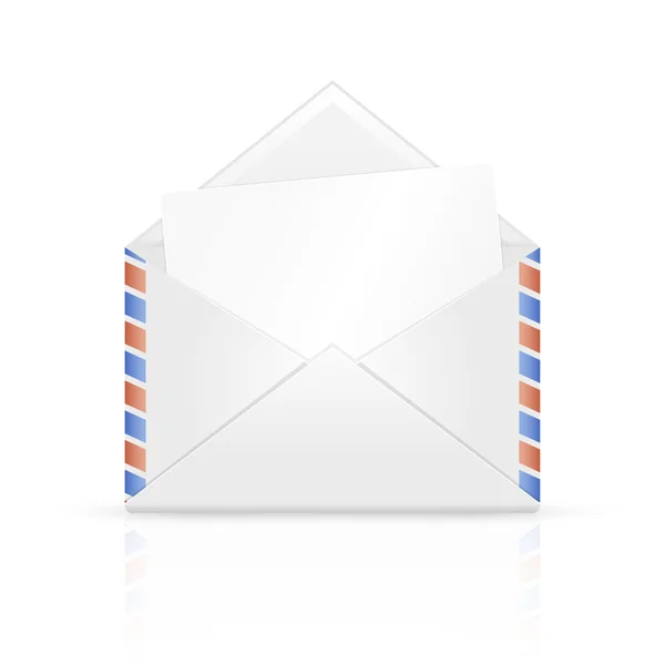 Beveiligde envelop openen met papier — Stockvector